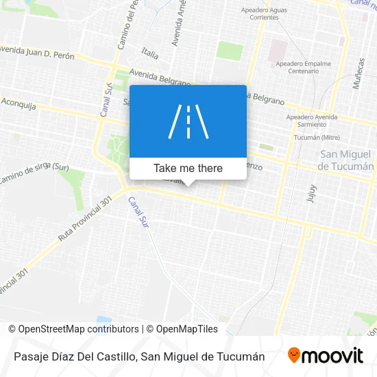 Mapa de Pasaje Díaz Del Castillo