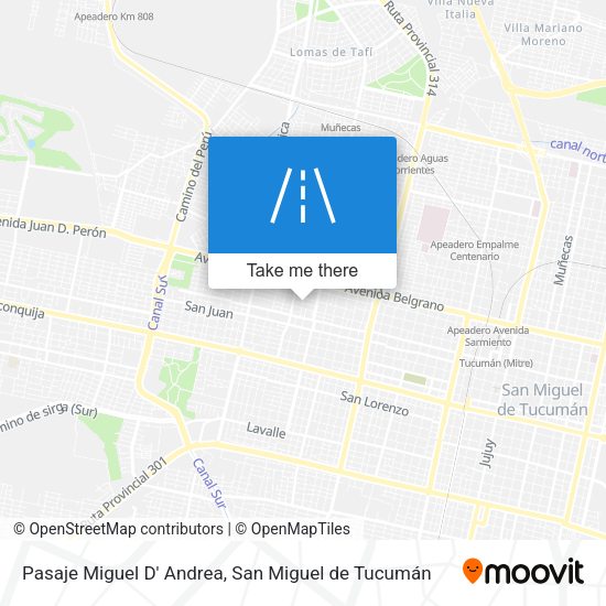 Pasaje Miguel D' Andrea map