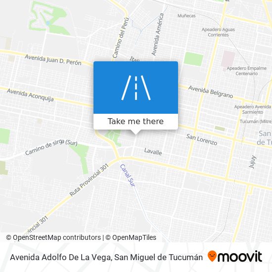 Mapa de Avenida Adolfo De La Vega