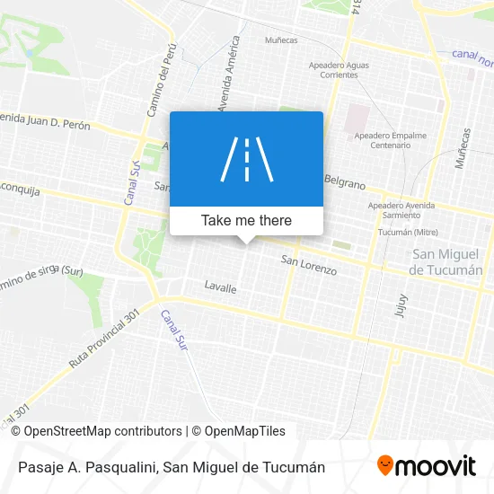 Mapa de Pasaje A. Pasqualini