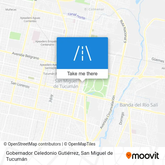Mapa de Gobernador Celedonio Gutiérrez
