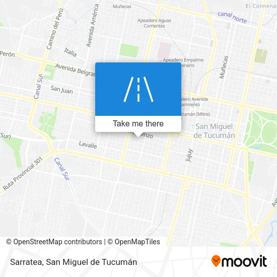 Mapa de Sarratea