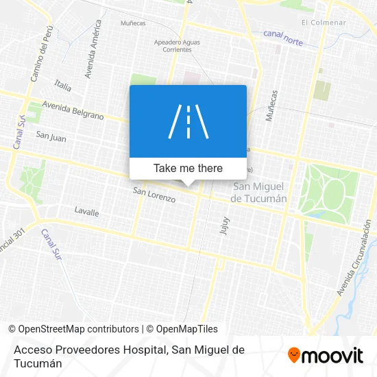Mapa de Acceso Proveedores Hospital