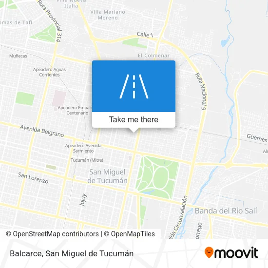 Mapa de Balcarce