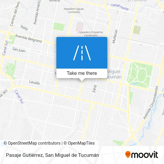 Mapa de Pasaje Gutiérrez