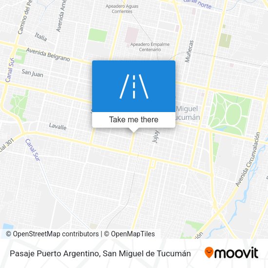 Pasaje Puerto Argentino map