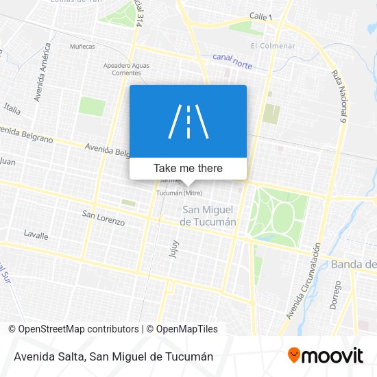 Mapa de Avenida Salta