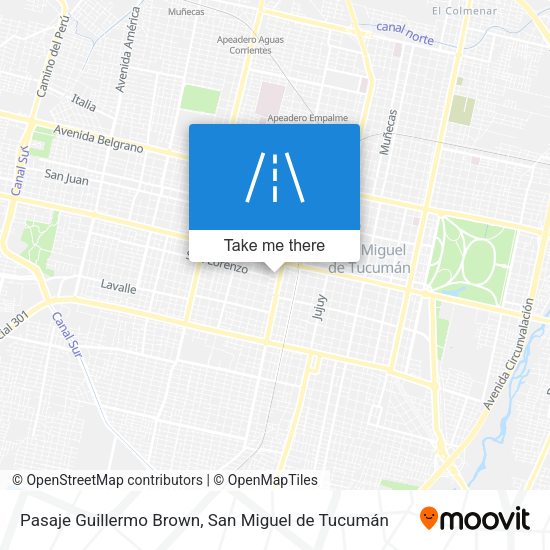 Pasaje Guillermo Brown map