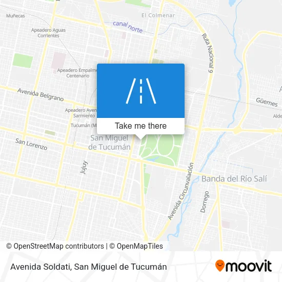 Mapa de Avenida Soldati