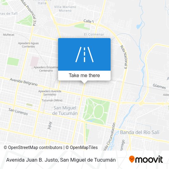 Avenida Juan B. Justo map