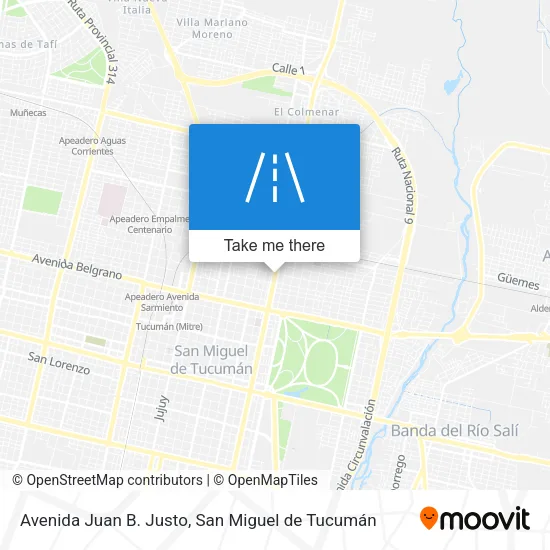 Mapa de Avenida Juan B. Justo