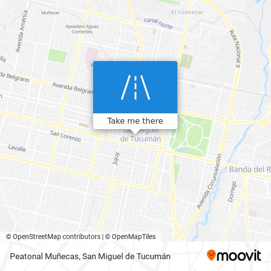 Mapa de Peatonal Muñecas