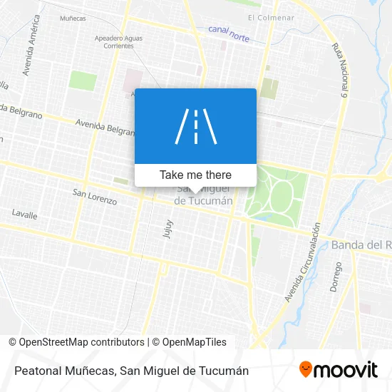 Mapa de Peatonal Muñecas