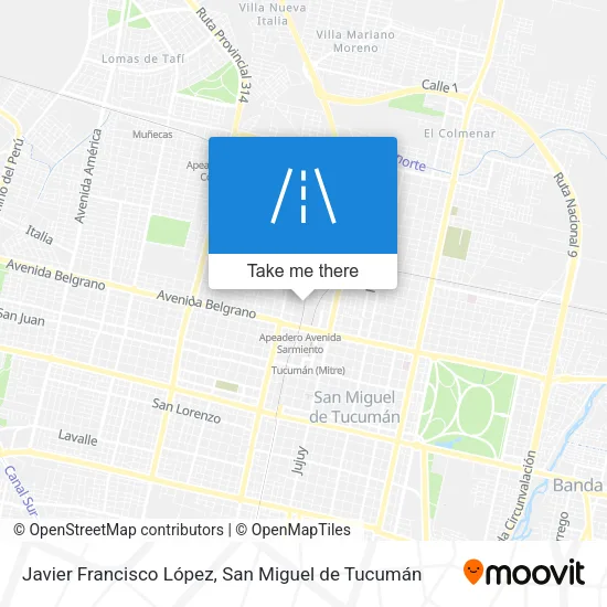 Mapa de Javier Francisco López