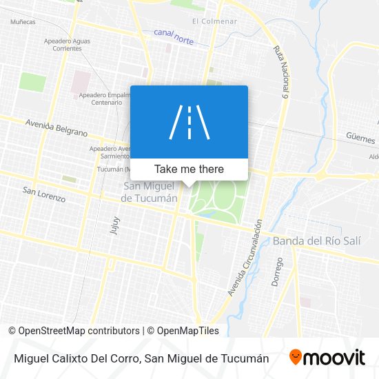 Miguel Calixto Del Corro map