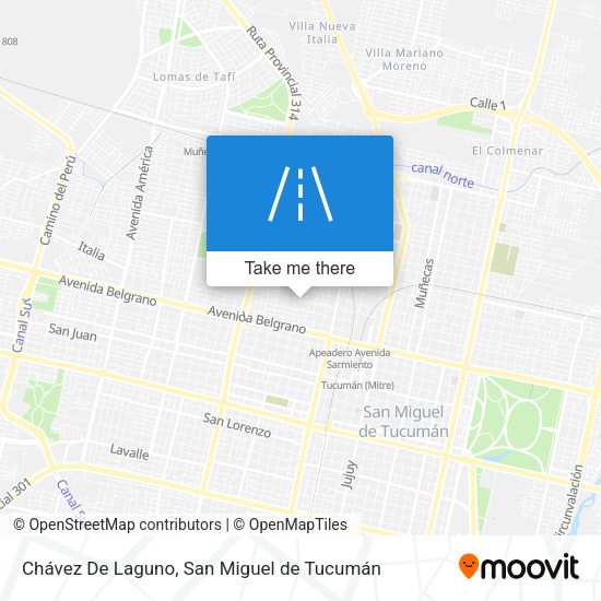 Mapa de Chávez De Laguno