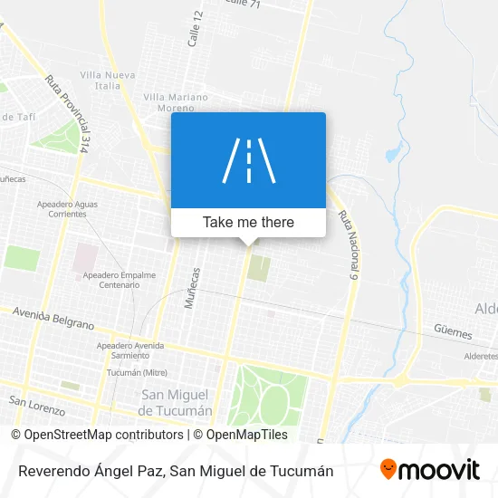 Mapa de Reverendo Ángel Paz