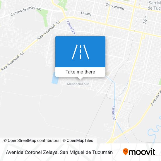 Mapa de Avenida Coronel Zelaya