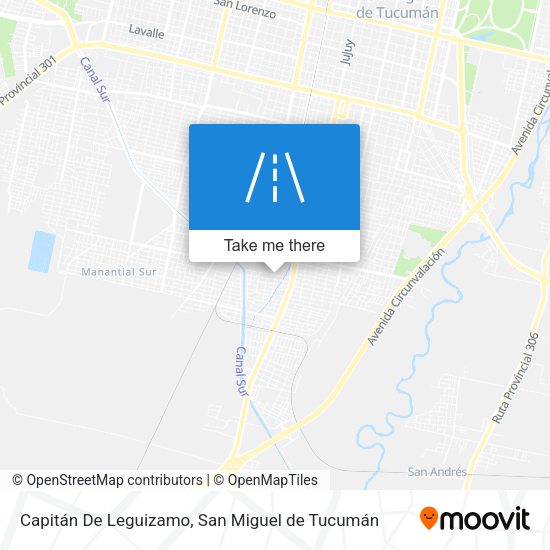 Capitán De Leguizamo map