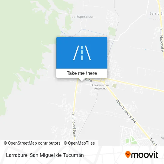 Mapa de Larrabure