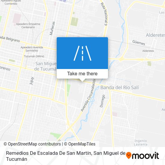Remedios De Escalada De San Martín map