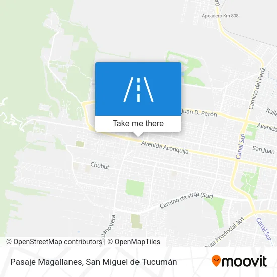 Mapa de Pasaje Magallanes