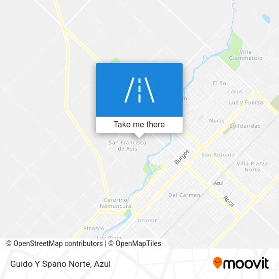 Guido Y Spano Norte map