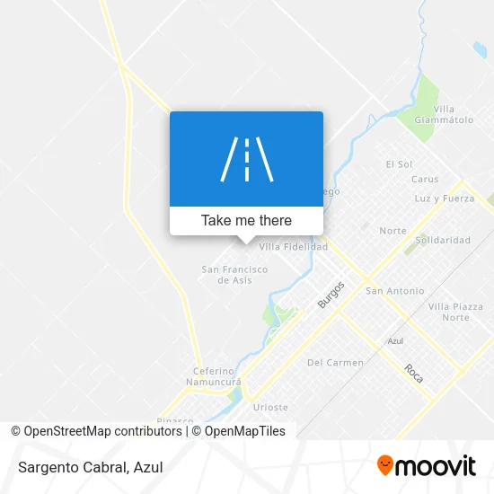 Mapa de Sargento Cabral