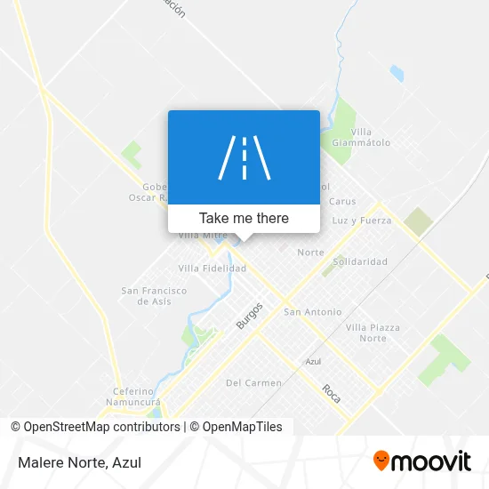 Mapa de Malere Norte