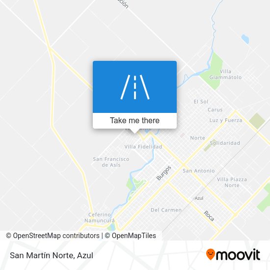 Mapa de San Martín Norte
