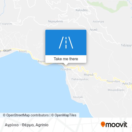 Αγρίνιο - Θέρμο map