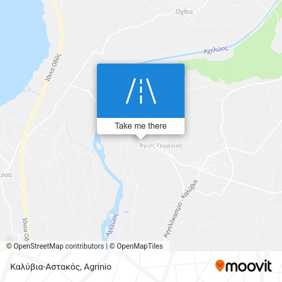 Καλύβια-Αστακός map