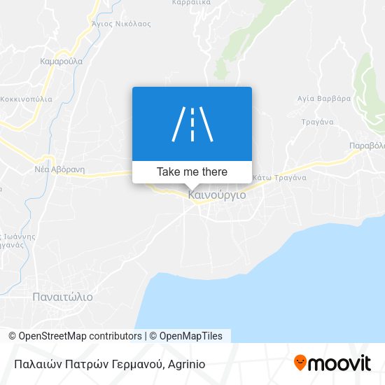 Παλαιών Πατρών Γερμανού map