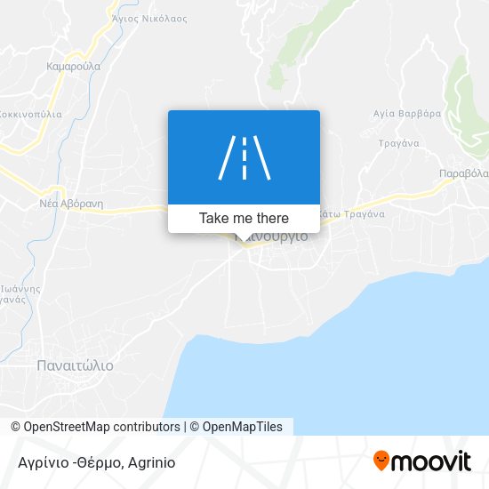 Αγρίνιο  -Θέρμο map