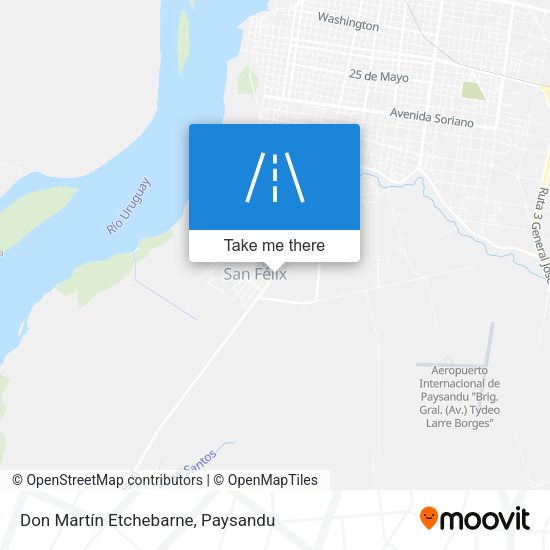 Don Martín Etchebarne map