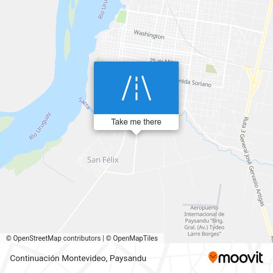 Mapa de Continuación Montevideo