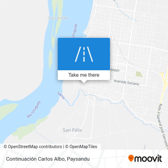 Continuación Carlos Albo map