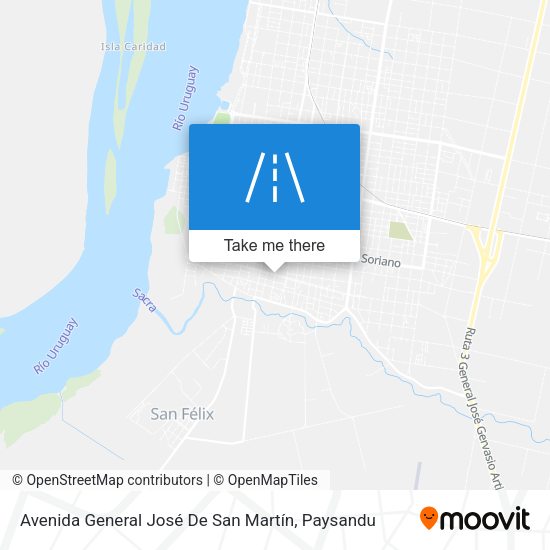 Mapa de Avenida General José De San Martín