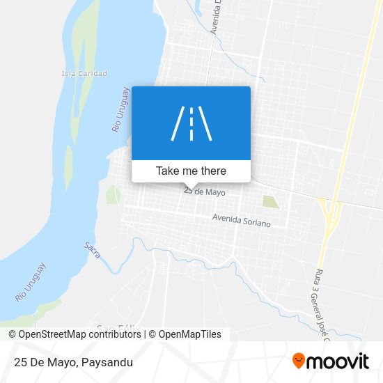 25 De Mayo map