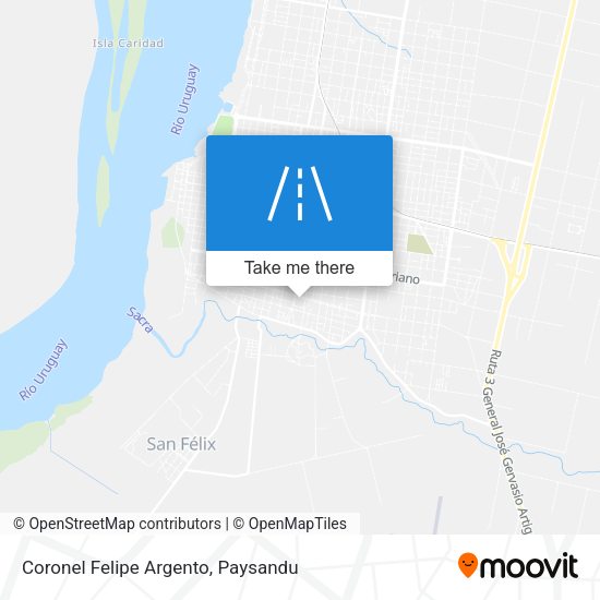 Coronel Felipe Argento map