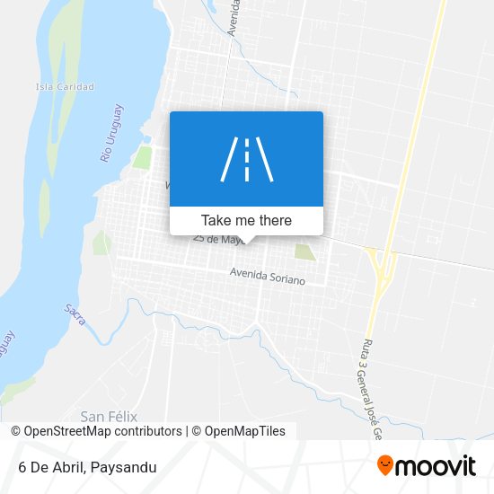 6 De Abril map