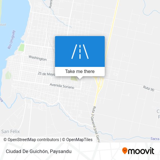 Mapa de Ciudad De Guichón