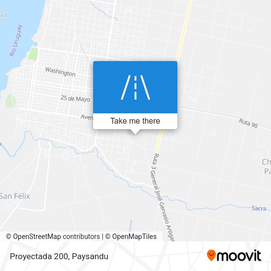 Mapa de Proyectada 200