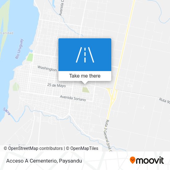 Acceso A Cementerio map