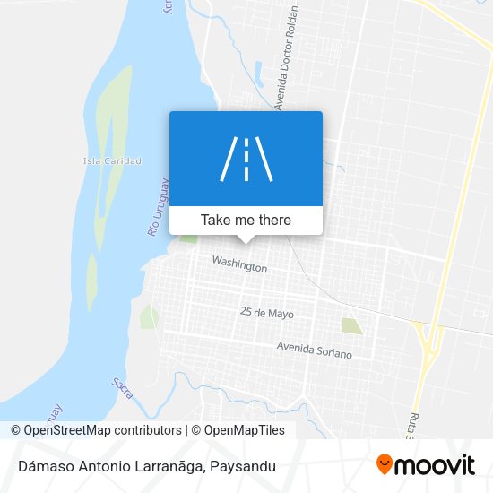 Dámaso Antonio Larranãga map