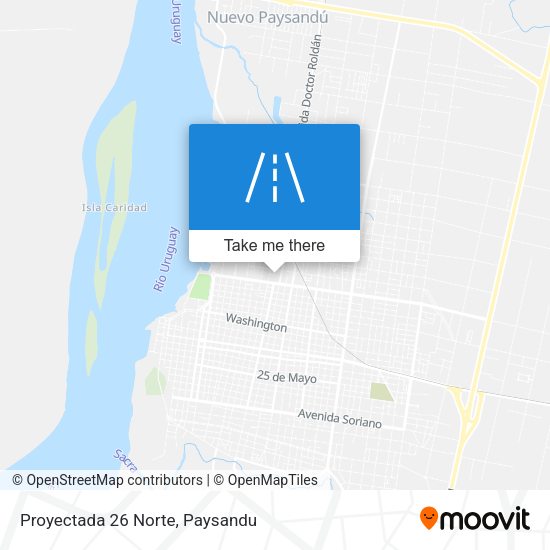 Mapa de Proyectada 26 Norte
