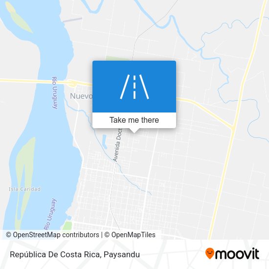 Mapa de República De Costa Rica