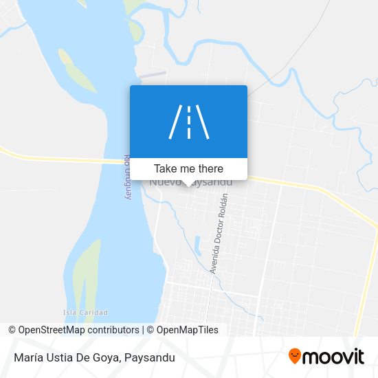 María Ustia De Goya map