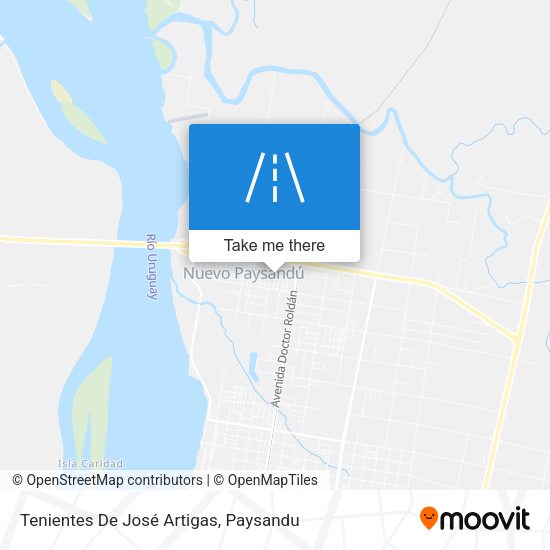 Tenientes De José Artigas map