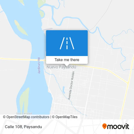 Calle 108 map